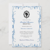 Invitation jardin de thé à l'anglaise, jolis pastels doux (Devant)