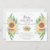 Invitation Jardin de tournesol Fête des mariées fleurie (Devant)