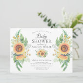 Invitation Jardin de tournesol Fête des mariées fleurie (Debout devant)