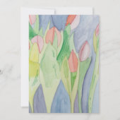 Invitation Jardin de tulipes (Devant)