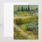 Invitation Jardin de Vincent Van Gogh à Arles (Devant / Derrière)