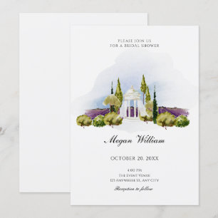 Invitation Jardin décoration douche nuptiale