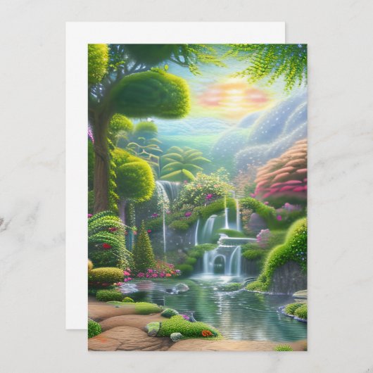 Invitation Jardin d'Eden (Devant / Derrière)