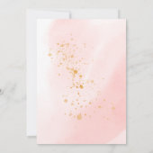 Invitation jardin délicat roses roses rose fleurie Quinceaner (Dos)