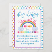 Invitation jardin d'enfants Cadeau d'appréciation de l'enseig (Devant)