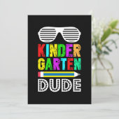 Invitation Jardin d'enfants, premier jour (Debout devant)