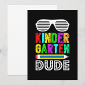 Invitation Jardin d'enfants, premier jour (Devant / Derrière)