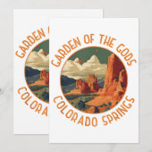 Invitation Jardin des dieux Colorado Springs détendu Cir (Devant / Derrière)