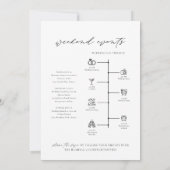 Invitation JARDIN DES DIEUX Lettre d'accueil Timeline Card (Dos)