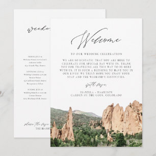 Invitation JARDIN DES DIEUX Lettre d'accueil Timeline Card