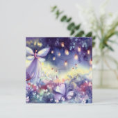 Invitation Jardin des fées : Fée mystique, Un Baby shower (Debout devant)