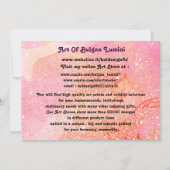 Invitation JARDIN DES OMBRES PERDUES Fées,Papillons Pinkik (Dos)