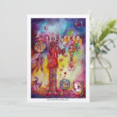 Invitation JARDIN DES OMBRES PERDUES FÉES,PAPILLONS Rose (Debout devant)