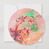 INVITATION JARDIN DES OMBRES PERDUES / MONOGRAMME PAPILLON (Dos)