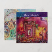 INVITATION JARDIN DES OMBRES PERDUES - NAKES ET IGUANAS (Devant / Derrière)