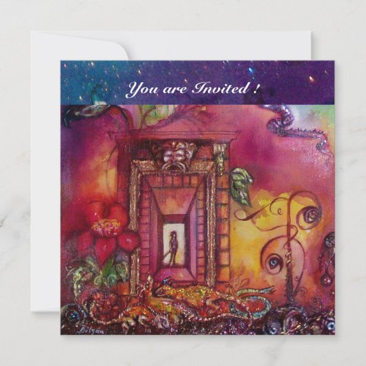 INVITATION JARDIN DES OMBRES PERDUES - NAKES ET IGUANAS (Devant)