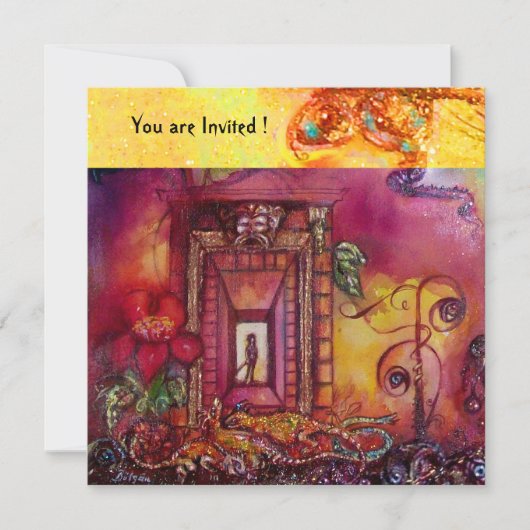 INVITATION JARDIN DES OMBRES PERDUES - NAKES ET IGUANAS (Devant)