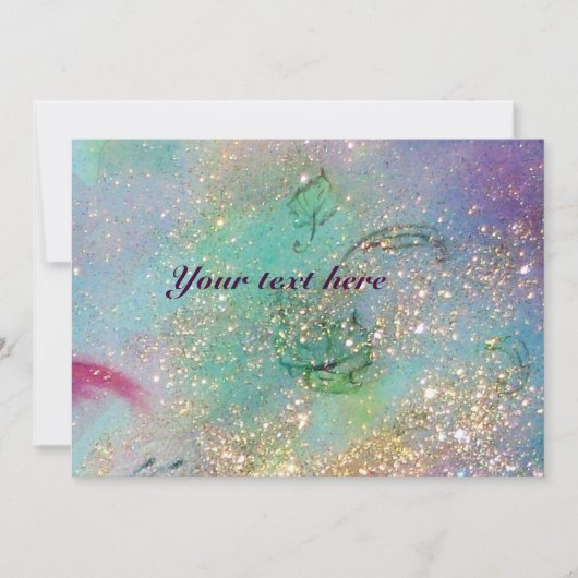 Invitation JARDIN DES OMBRES PERDUES, PAPILLON MAGIQUE Bleu V (Devant)