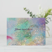 Invitation JARDIN DES OMBRES PERDUES, PAPILLON MAGIQUE Bleu V (Debout devant)