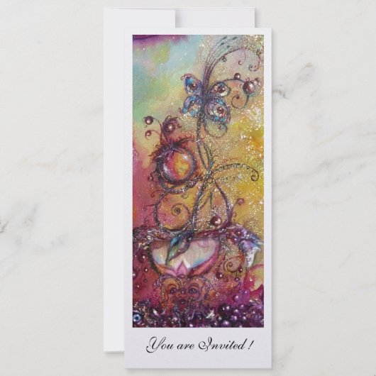 INVITATION JARDIN DES OMBRES PERDUES - PLANTE MAGIQUE DE BOUT (Devant)