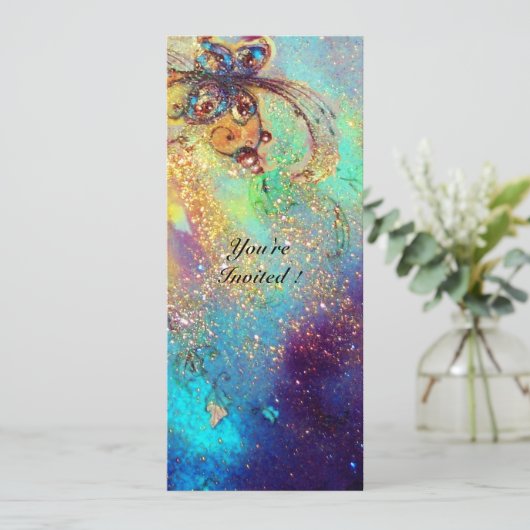 Invitation JARDIN DES OMBRES PERDUES -PLANTE PAPILLON,bleu (Debout devant)