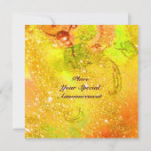 Invitation JARDIN DES OMBRES PERDUES -PLANTE PAPILLON,jaune (Dos)