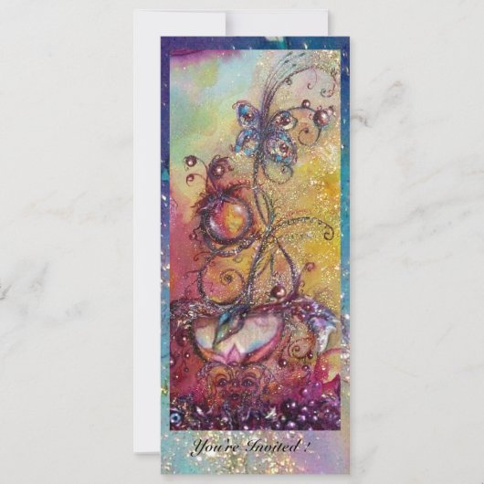 INVITATION JARDIN DES OMBRES PERDUES -PLANTE PAPILLON MAGIQUE (Devant)