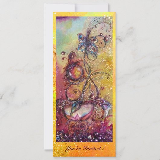 INVITATION JARDIN DES OMBRES PERDUES -PLANTE PAPILLON MAGIQUE (Devant)