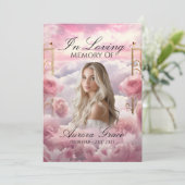 Invitation Jardin des Roses - LIA003 Memorial Card & Poem (Debout devant)