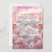 Invitation Jardin des Roses - LIA003 Memorial Card & Poem (Dos)