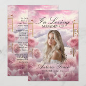 Invitation Jardin des Roses - LIA003 Memorial Card & Poem (Devant / Derrière)