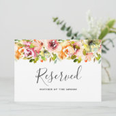 Invitation Jardin d'été aquarelle floral mariage (Debout devant)