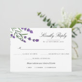 Invitation Jardin d'été Aquarelle Mariage floral (Debout devant)