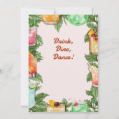 Invitation Jardin d'été de retraite pour hommes Cocktail Part (Dos)