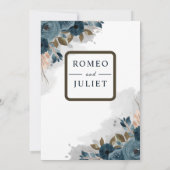 Invitation Jardin d'été Floral Mariage (Dos)