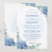 Invitation Jardin d'été Floral Mariage (Devant / Derrière)