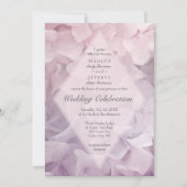 Invitation Jardin d'été Hydrangea rose vif Mariage (Devant)