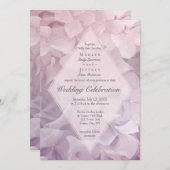 Invitation Jardin d'été Hydrangea rose vif Mariage (Devant / Derrière)