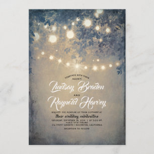 Invitation Jardin d'été   Rustic Country Woodland Mariage