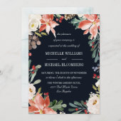 Invitation Jardin d'hiver | Mariage floral (Devant / Derrière)