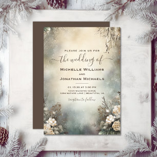 Invitation Jardin d'hiver romantique Mariage floral