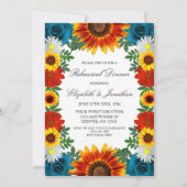 Invitation Jardin Dîner de répétition florale d'été (Devant)