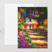 Invitation Jardin du Monet à Giverny (Devant / Derrière)