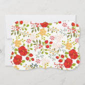 Invitation Jardin du pavot Floral Fête des Mères Brunch Invit (Dos)