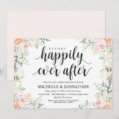 Invitation Jardin Élégance Mariage Répétition Dîner Invitatio (Devant / Derrière)