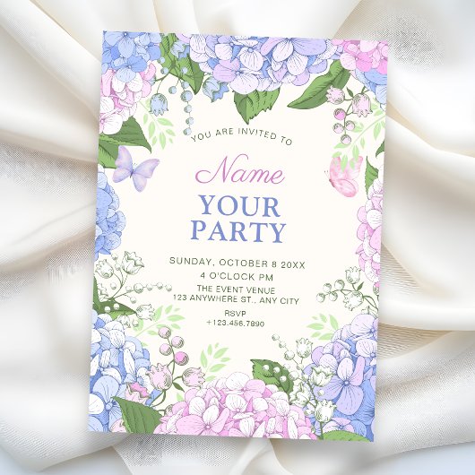 Invitation jardin en fleurs