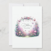 Invitation Jardin enchanté Baby shower d'amour Fbattage (Dos)