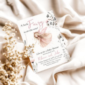 Invitation Jardin enchanté Baby shower Fille Fée Florale