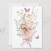 Invitation Jardin enchanté et Baby shower de poitrine (Dos)