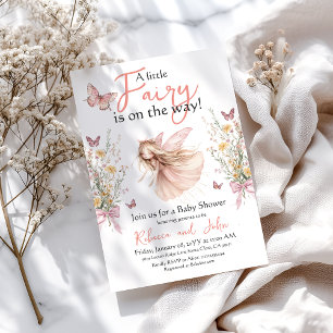 Invitation Jardin enchanté et Baby shower de poitrine